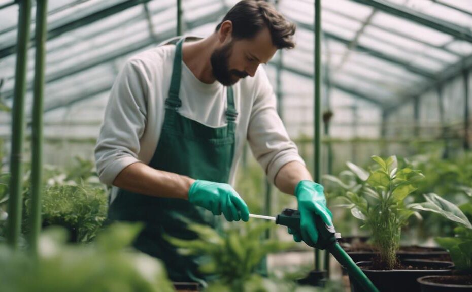 fertilizing plants through leaves