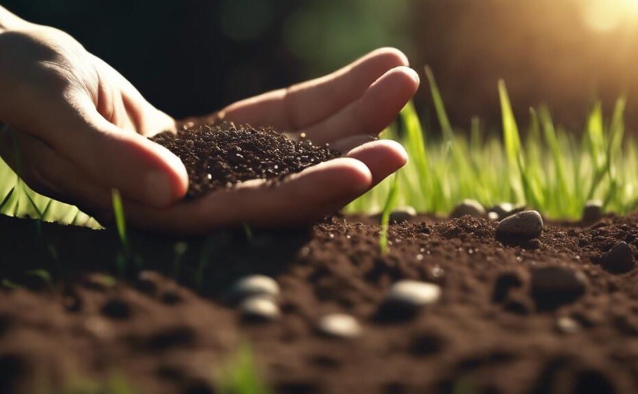 thick grass in clay