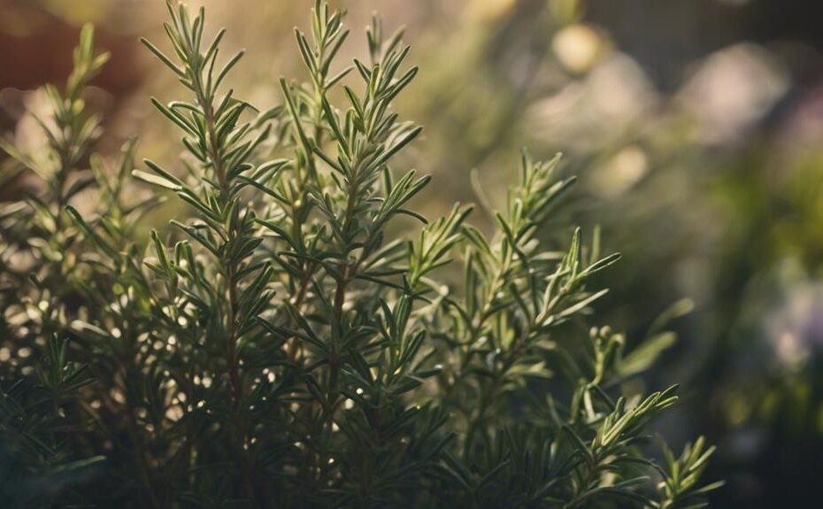 herbs thrive with rosemary